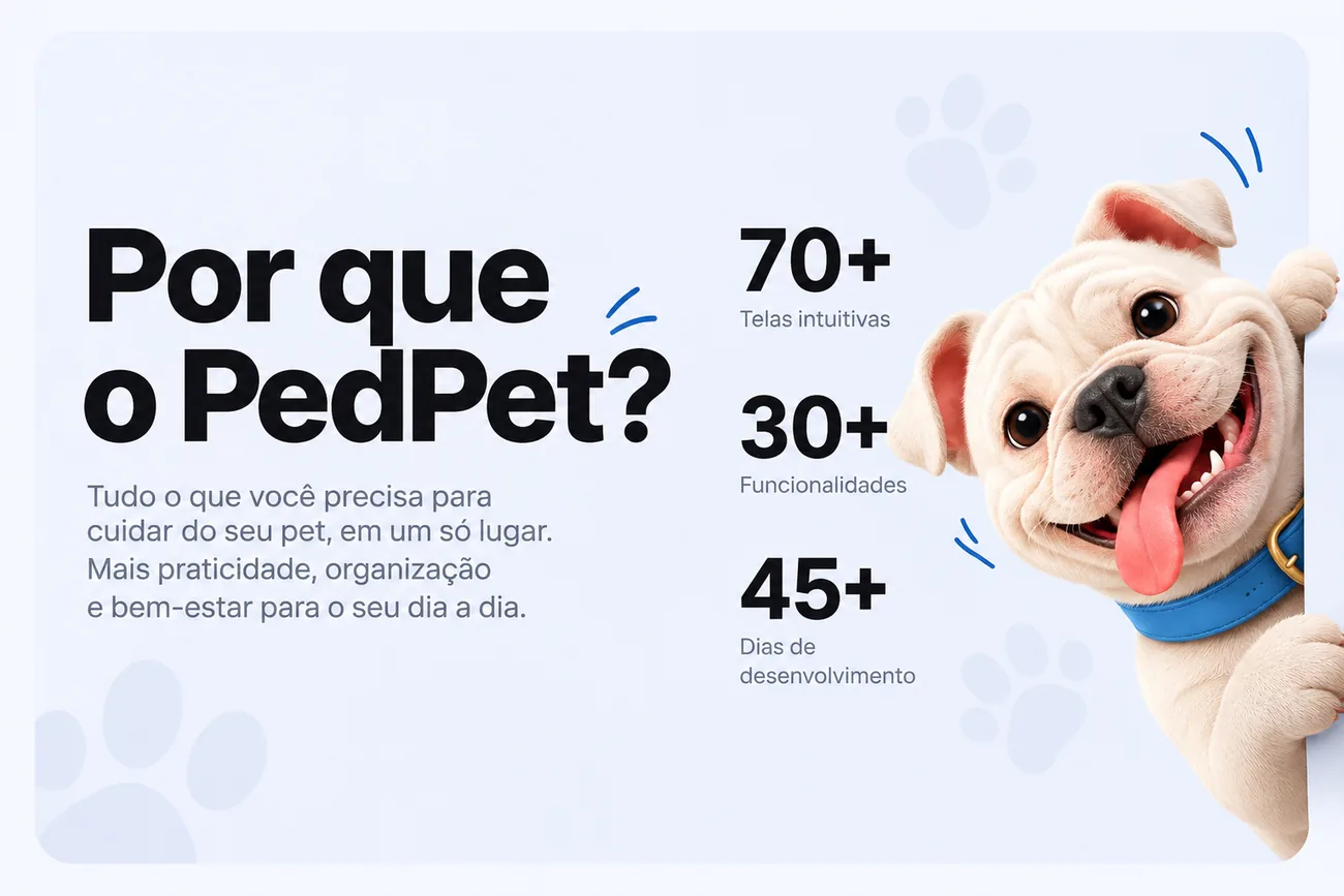 Por que o PEDPET: telas, funcionalidades e prazo